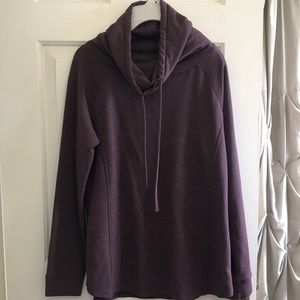 Mock neck sweater. 32 degree. Dark maroon